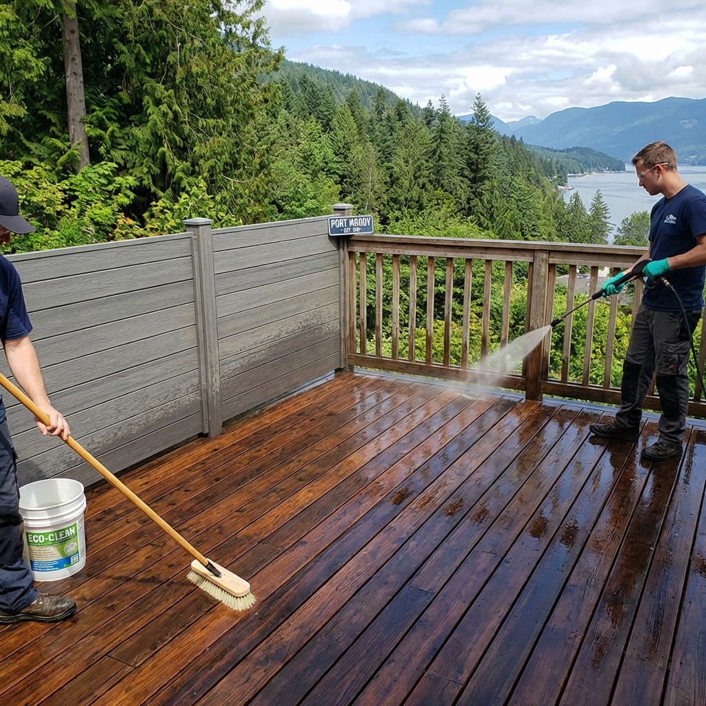 Deck & Fence Cleaning in Port Moody: How to Avoid Damage to Wood and Composite