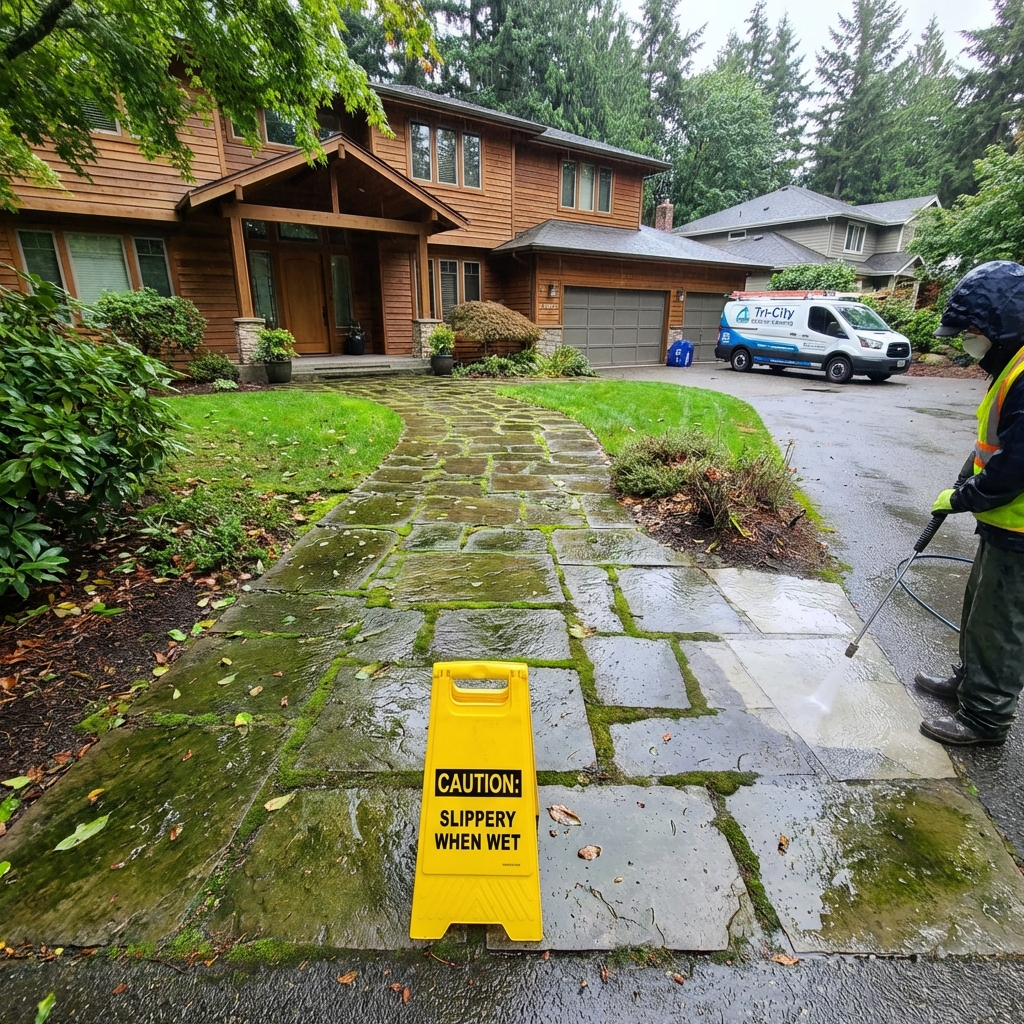 Patio & Walkway Cleaning: How Slippery Surfaces Increase Liability