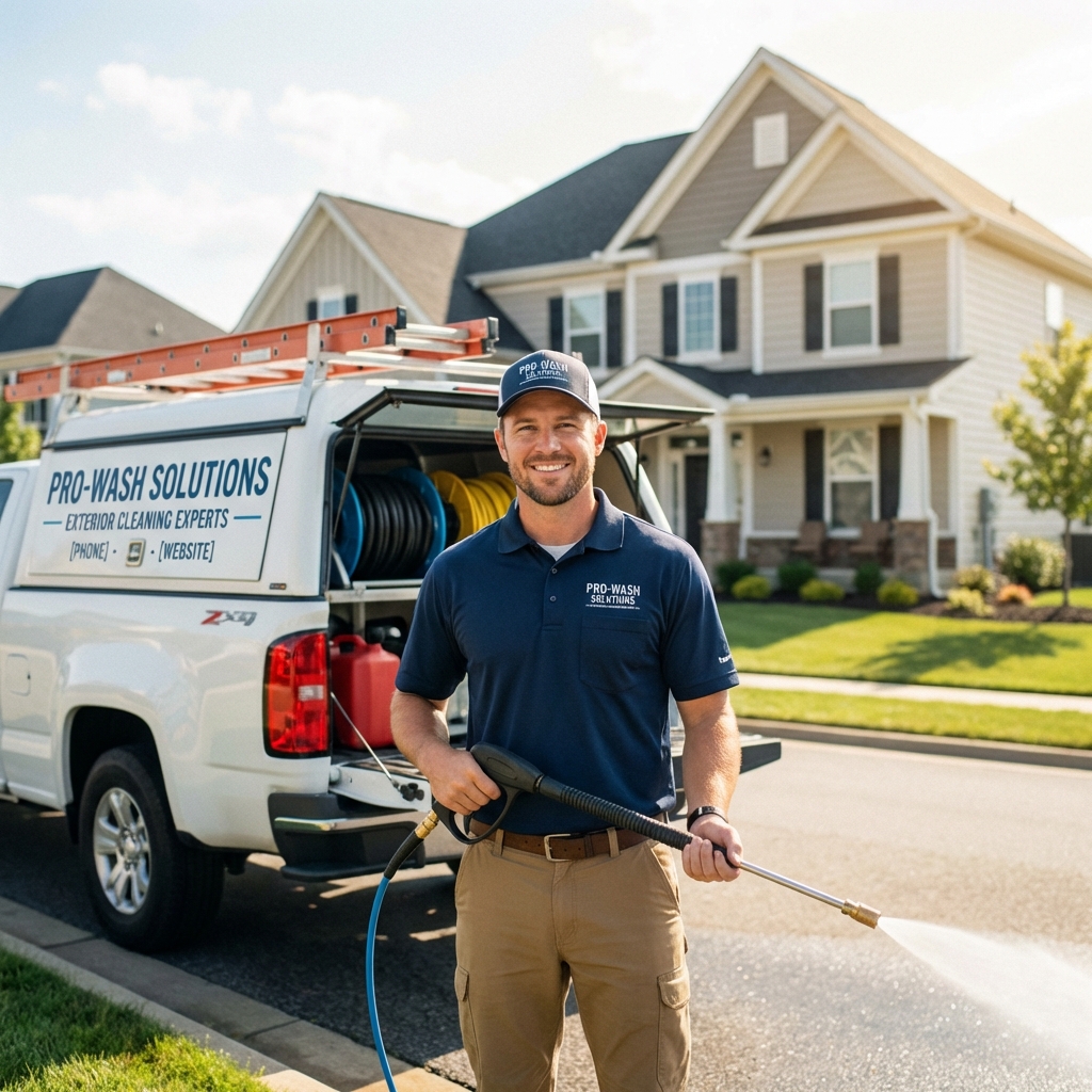 Handyman Hans pressure washing contact hero mobile