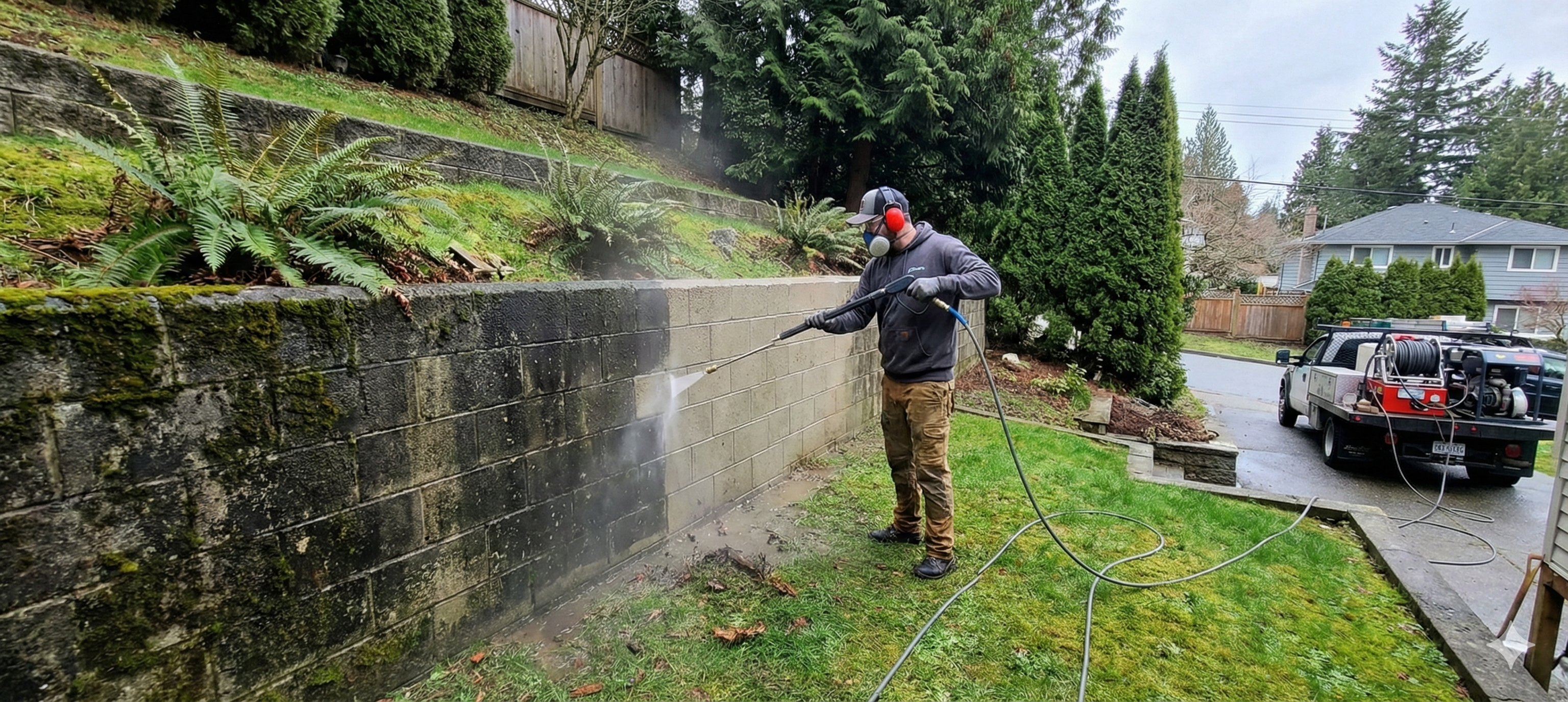 Retaining Wall Cleaning in Coquitlam: An Overlooked Task